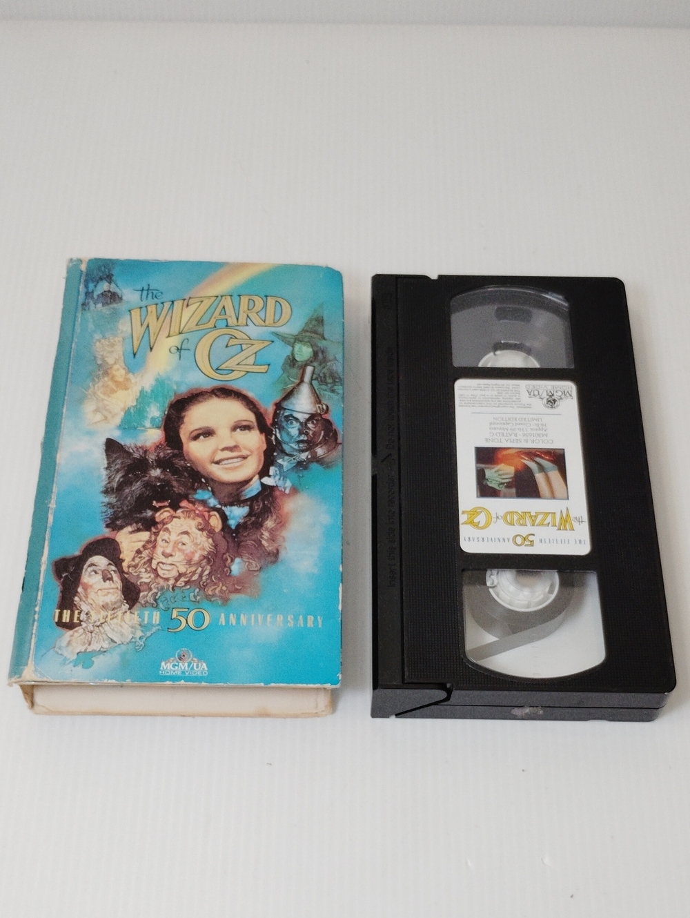 12 For $8 The Wizard of Oz VHS Tape with Illustrated Slipcover - Blue